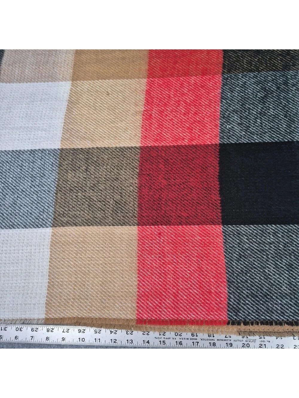 Sonoma Goods For Life Geo Oblong Scarf Tan OS Cozy Winter Stylish Warm